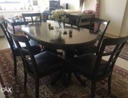 extendable dining table and chairs