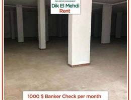 Warehouse for rent in Dik l Mehdi!