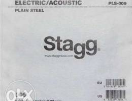 Stagg Plain Steel Electric/Acoustic String