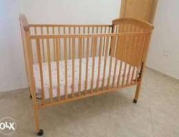 Baby wood bed for sale