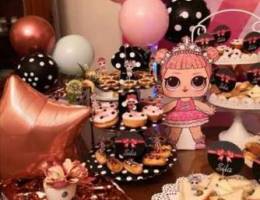 Lol surprise doll stands birthday party