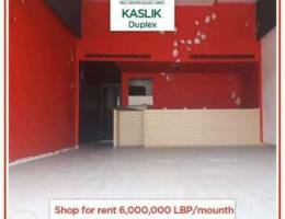 Catchy shop for rent in Kaslik!