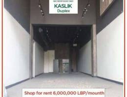 Shop for rent in Kaslik!