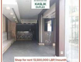 Amazing shop for rent in Kaslik!