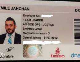 X emirates airlines employee position team...