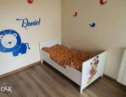 Kids Bed + mattress FAP (140cm x 75 cm)