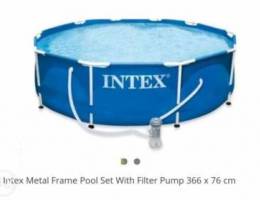 Intex pool, 366x76cm,with filter, for 200$...