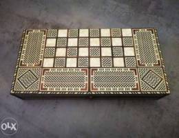 antique backgammon