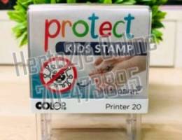 Protect kids stamp