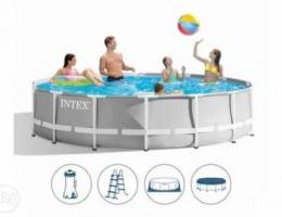 Intex prism pool, 457x107cm full package+d...