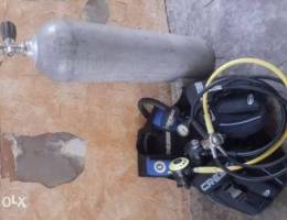 Scuba tank and equipment