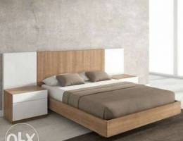 Double bed with two night tables