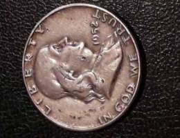 Ben Franklin half d 1952