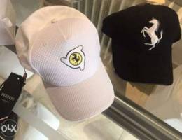 all original hats from usa and uae ferrari...