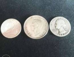 3 Old Silver Coins