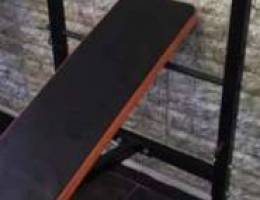 Ajustable Chest Bench with barbelle Rack