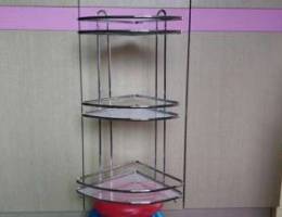 Metallic Corner Shelf