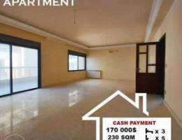 Close to the highway a 230 SQM apartment i...