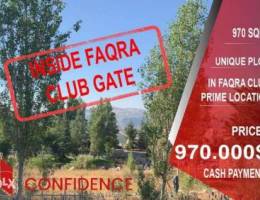 IN FAQRA CLUB Unique Plot Prime Location 1...