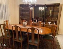 Dining room + vitrine