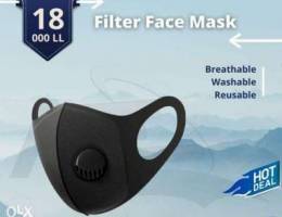 Filter face mask for sale 1$=1500