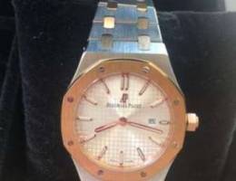 Audemars Piguet watch rose gold & silver