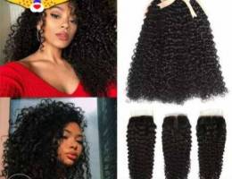 Kinky curly natural hair