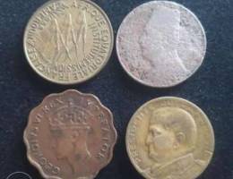 Set of 4 Vintage Coins