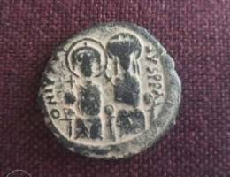 Justin II and Sophia Byzantine Coin