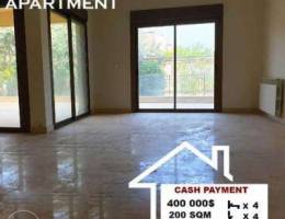 200 SQM apartment for sale in Mansourieh. ...