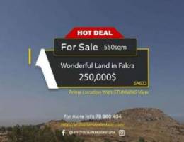 Land in Fakra with STUNNING ViewØ£Ø±Ø¶ ÙÙŠ ÙÙ‚Ø±...