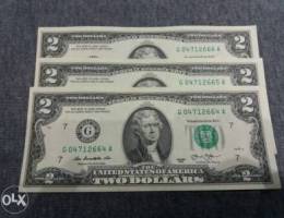 2 dollar bills series