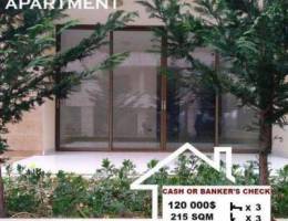 215 SQM apartment for sale in Hboub Jbeil....