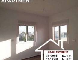 Located in a calm area, 117 SQM apartment ...