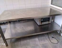 aluminium table 1m x 2m & 1m x 1m (two ava...