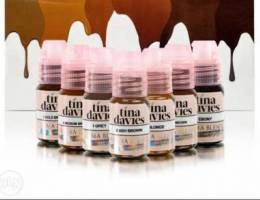 Tina devies Eyebrows tattoo pigments colle...