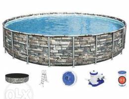 Bestway circle pool + filter pump + Catrid...