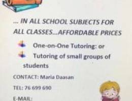 Tutor for all grades and all subjects with...