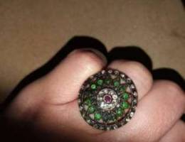 Turkish ring precious stones big size