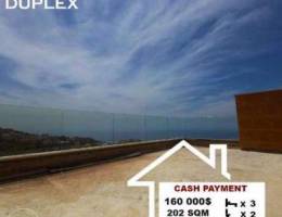 Sea view duplex for sale in Blat, 202 SQM....