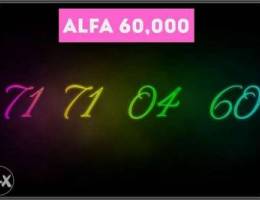 ÙŠÙˆØ¬Ø¯ Ø®Ø· alfa Ù…Ù…ÙŠØ² Ø¨Ø£Ø±Ù‚Ø§Ù… Ø³Ù‡Ù„Ø© Ø¨Ø³Ø¹Ø± Ù…ØºØ±ÙŠ 60...