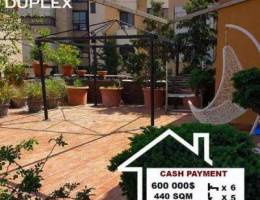 DUPLEX in mansourieh, 440 SQM. REF#CF40006