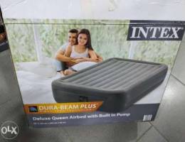 Intex Deluxe Queen Airbed With Built In Pu...