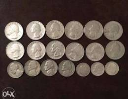 19 USA coins