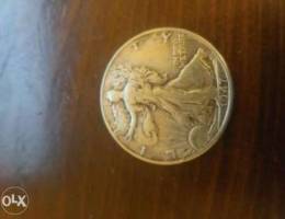 Half silver dollar