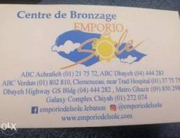 70mins solarium card - Emporio del sole