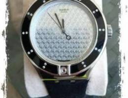 Black Swatch Watch plus Zircon