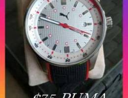 PUMA Sport Watch Black & Red