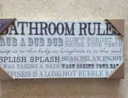 wall message for Bathroom