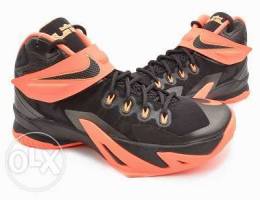 Lebron soldier 8 black and orange